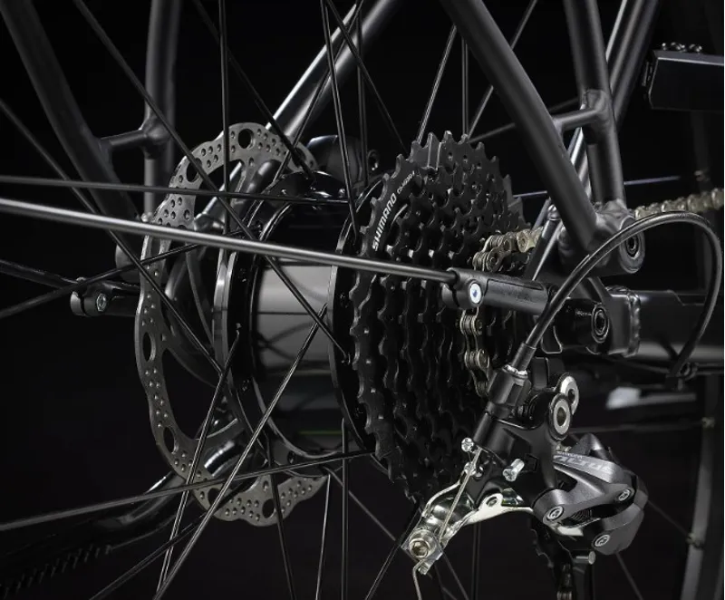 Trek FX+ 2 Electric Hybrid Bike 2025 in Satin Trek Black-3